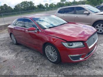  Salvage Lincoln MKZ Hybrid