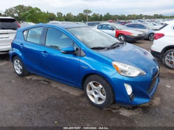  Salvage Toyota Prius c