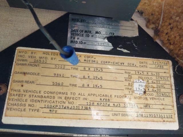 Chevrolet P30 Motor Home Image 11