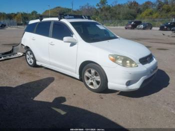  Salvage Toyota Matrix