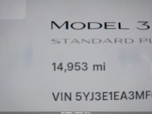Tesla Model 3 Standard Range Plus Rear-wheel Drive Image 14
