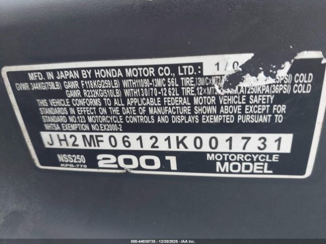 Honda Nss250 Image 7