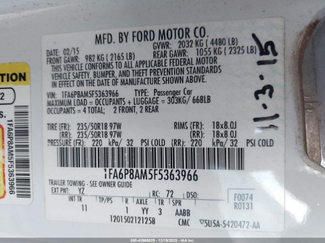 Ford Mustang V6 Image 2