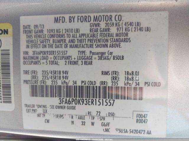 Ford Fusion Titanium Image 11