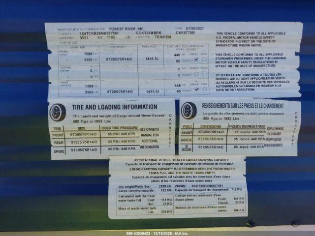 Forest River Grey Wolf Travel Trailer Image 6