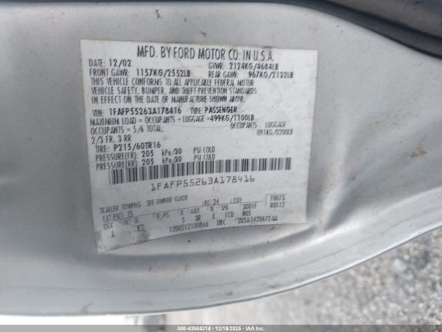 Ford Taurus Ses Image 7