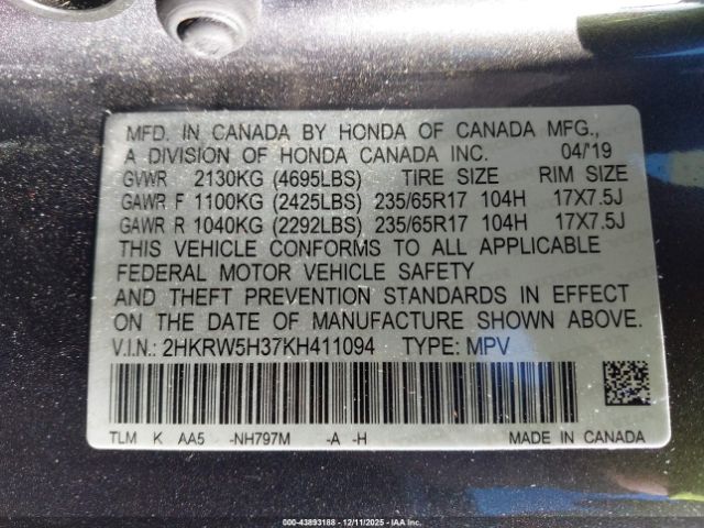 Honda CR-V Lx Image 6